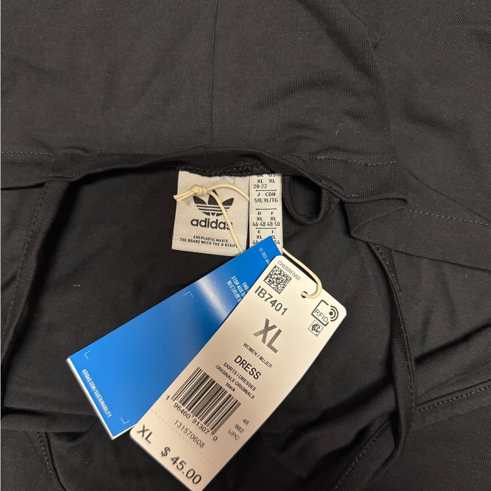 Adidas Black & White Fitted Dress XL